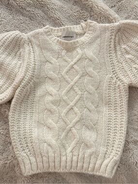 INDUSTRY Cream Cable-Texture Turtleneck Sweater